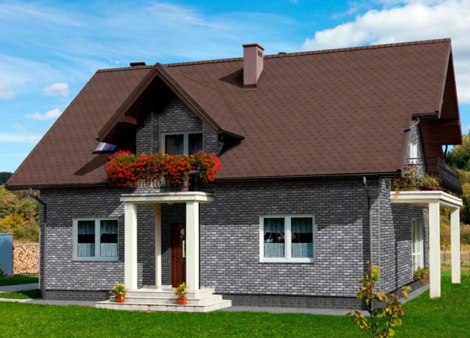 Фасадная черепица ТЕХНОНИКОЛЬ Хауберк