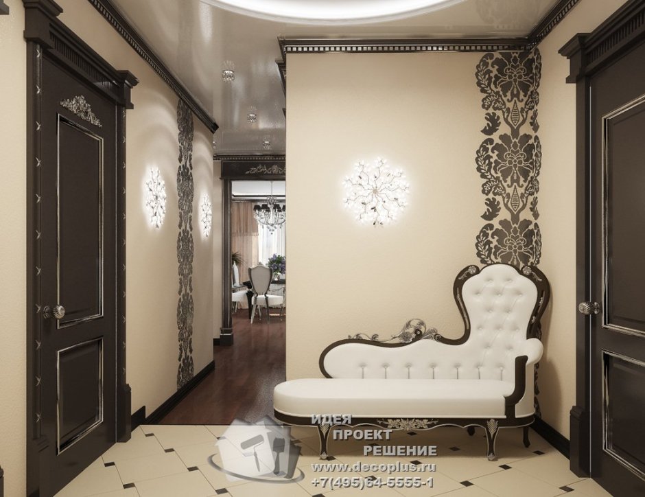 Прихожая в серых тонах