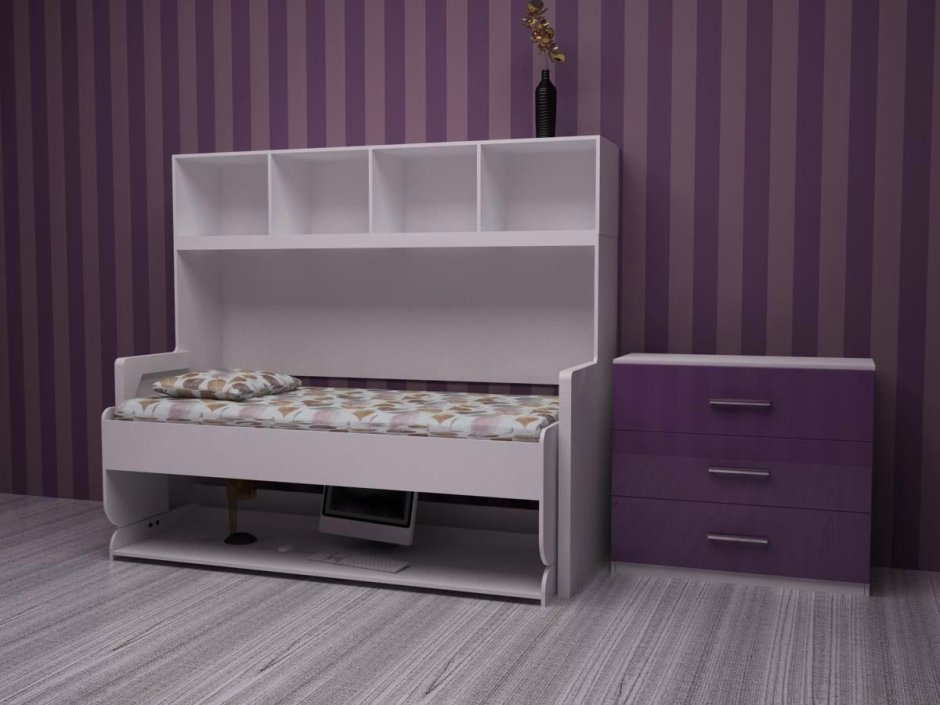 Кровать-шкаф трансформер к02