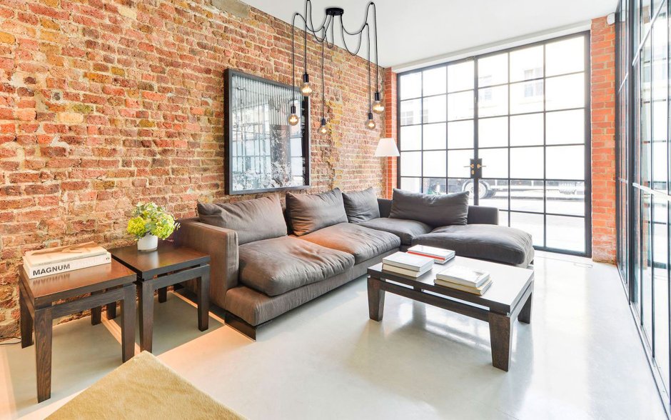 Loft Interior Design кирпич