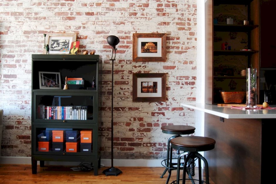 Кирпичный декор в интерьере