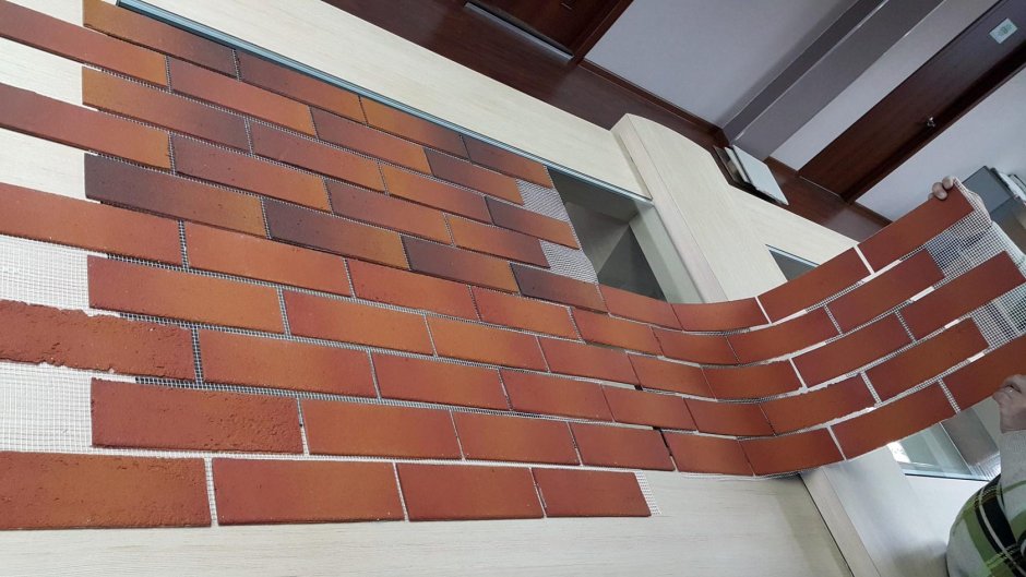 Гибкий кирпич для фасада