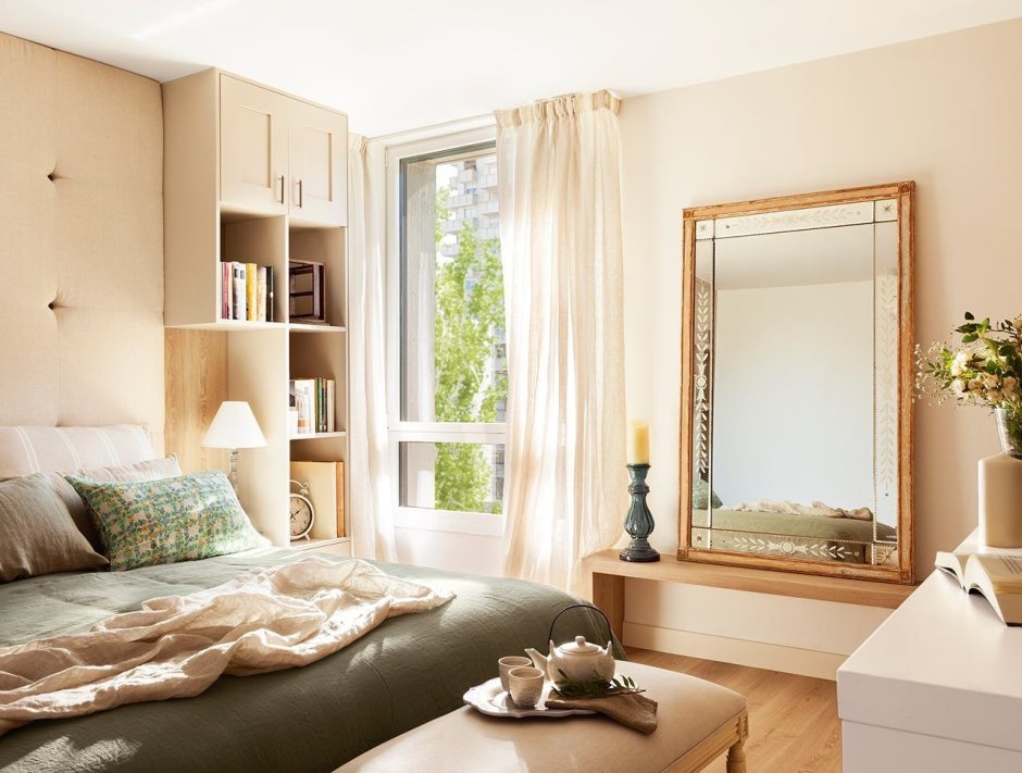 Уютный интерьер спальни