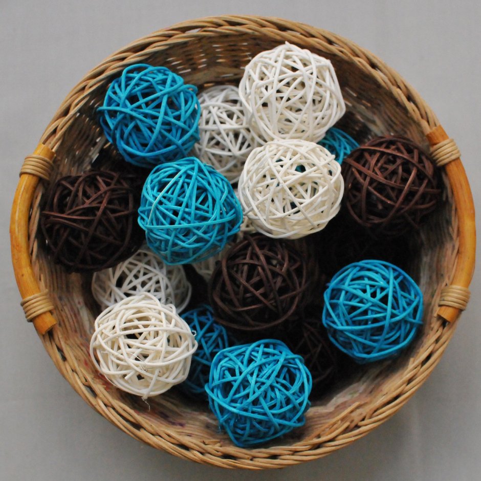 Шары из ротанга