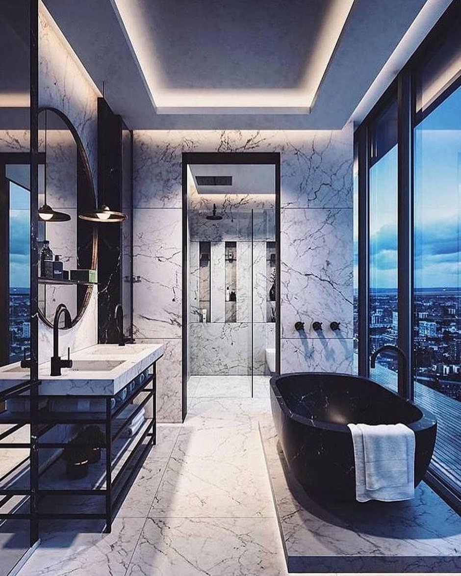 Интерьер санузла в частном доме