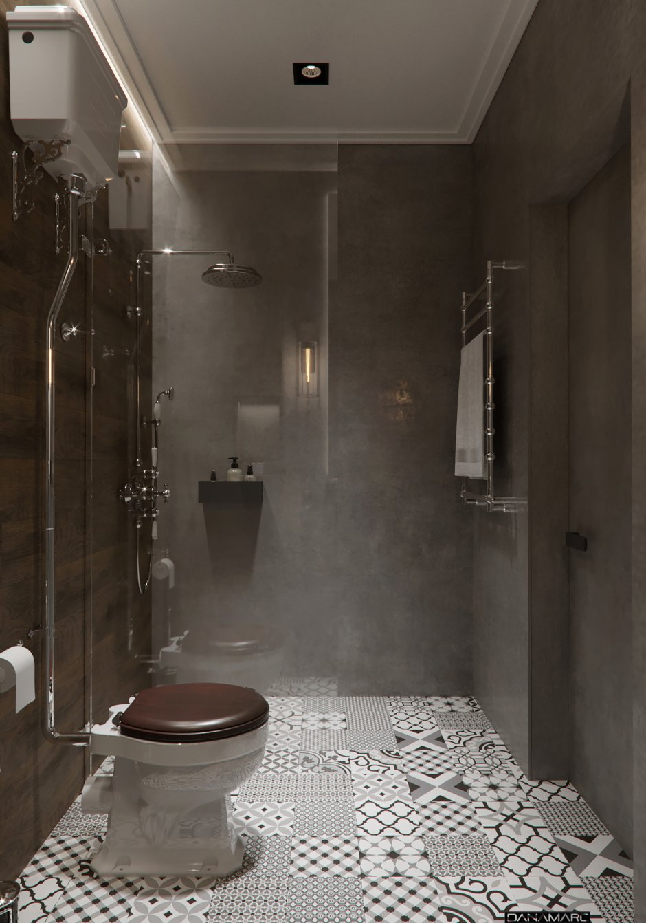 Санузел в деревянном доме