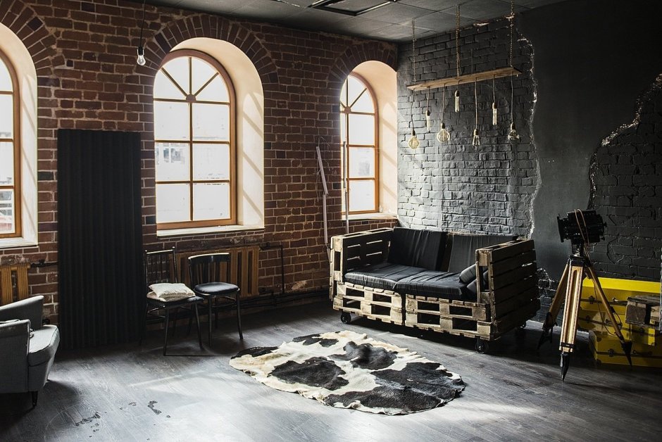 Радиаторы в интерьере лофт