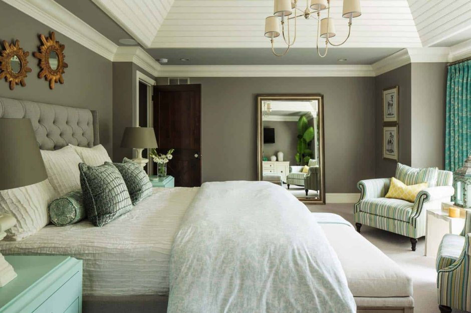 Оливковый цвет в интерьере