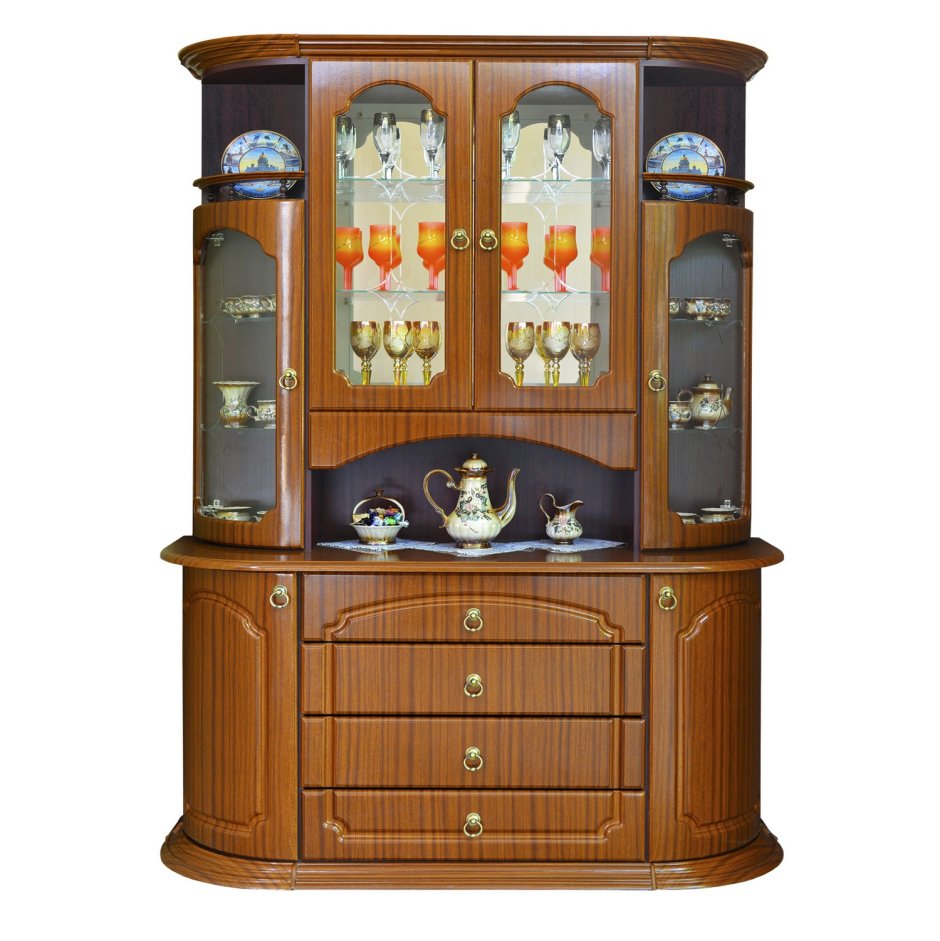 Витрина в кухонном гарнитуре