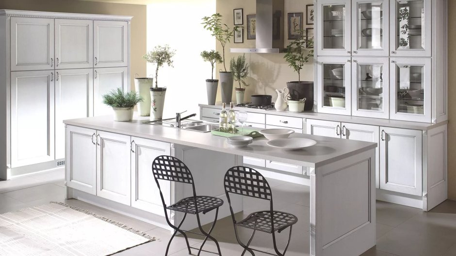 Сервант встроенный в кухню