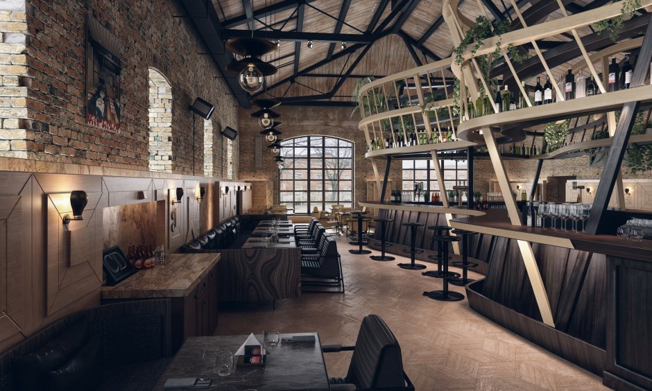 Ресторан в стиле лофт Москва