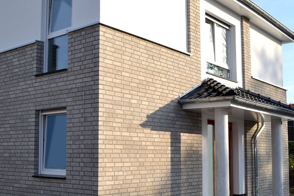 Отделка цоколя термопанелями с клинкерной плиткой