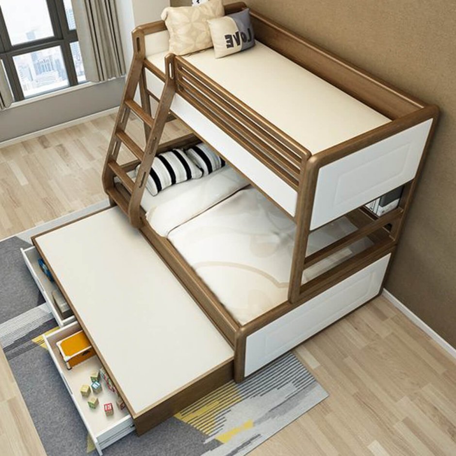 Выкатная кровать для двоих взрослых