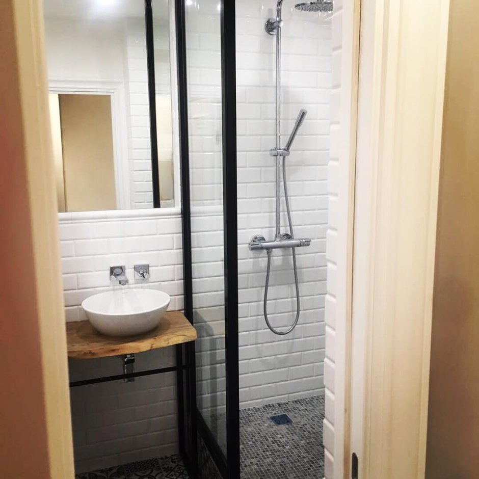 Душевая в стиле лофт