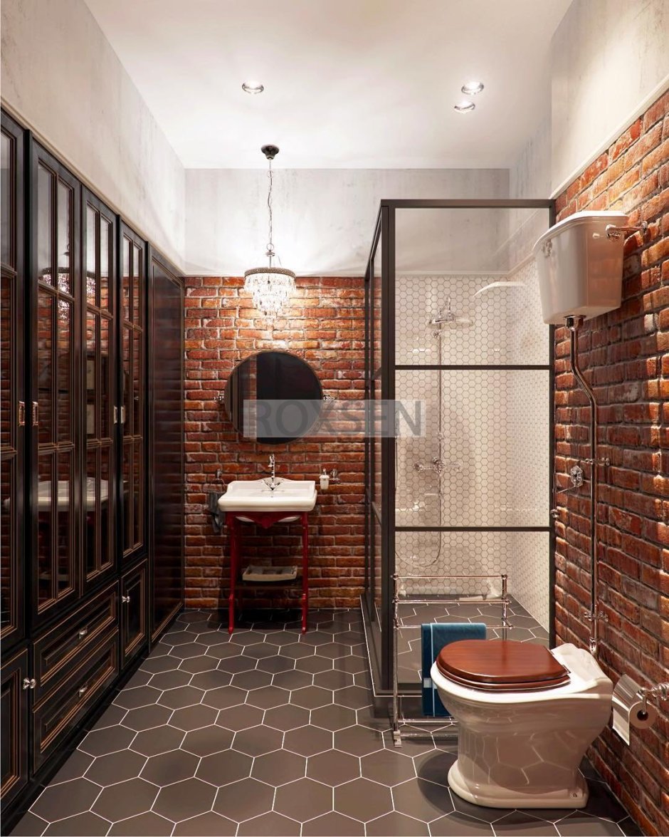 Душевая лофт 5м2