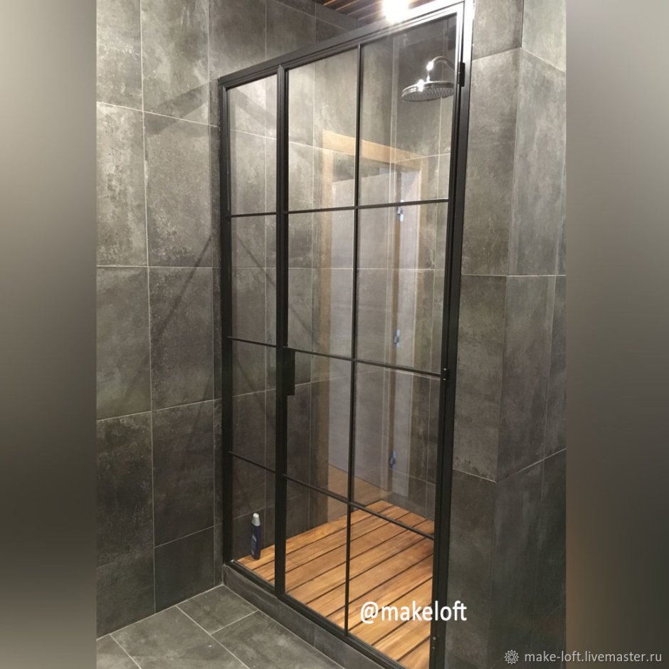 Душевая кабина в стиле лофт