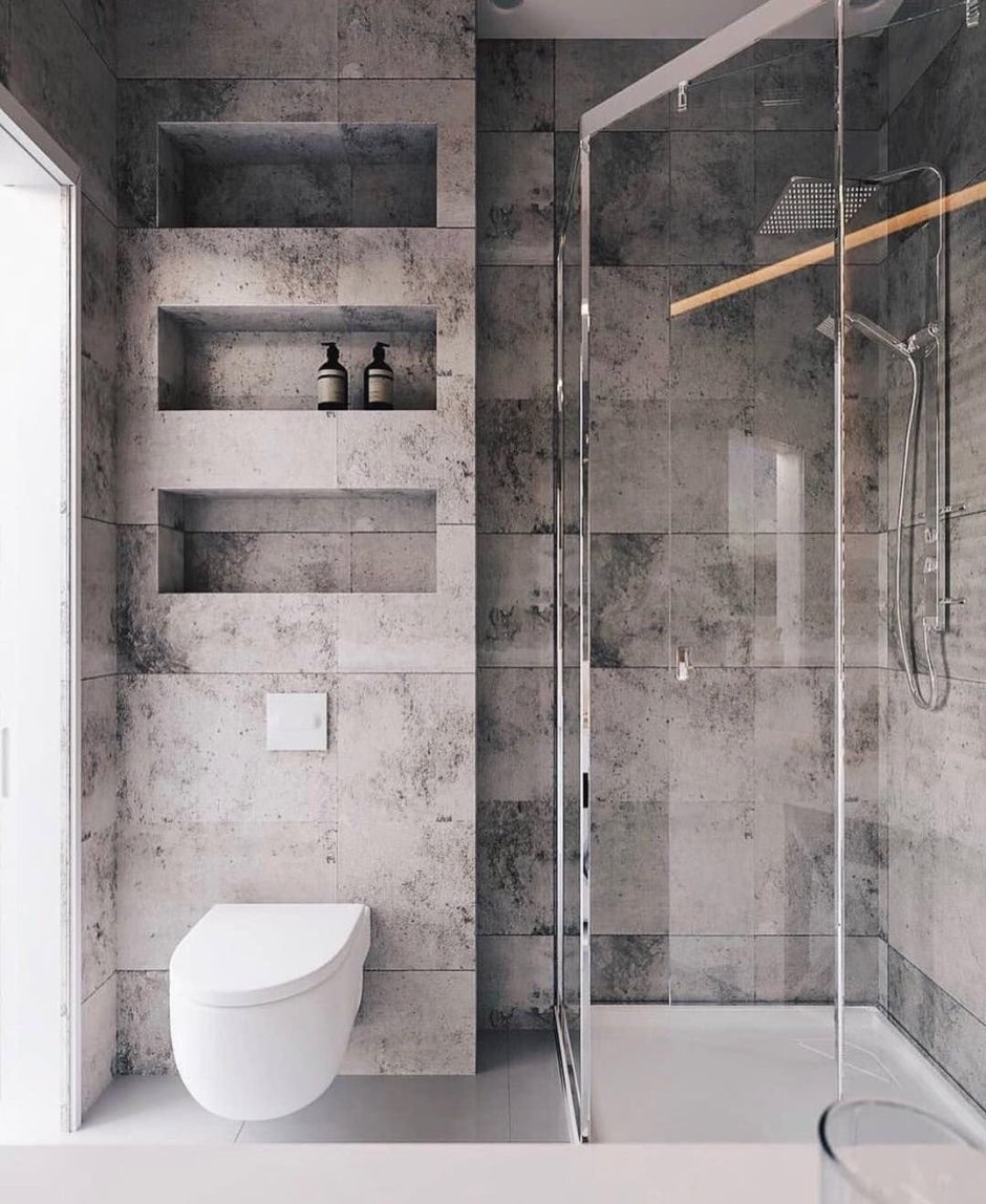 Душевая в стиле лофт