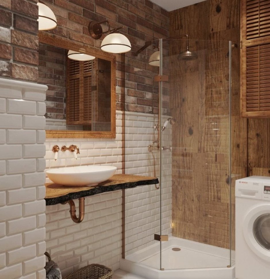 Душевая лофт 5м2