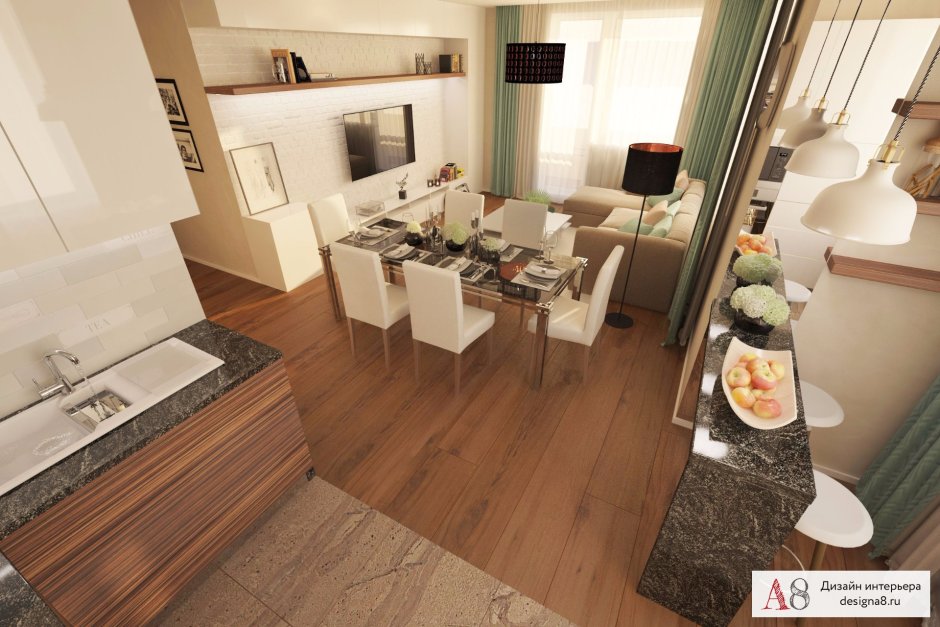 Планировка евротрешки 70 кв