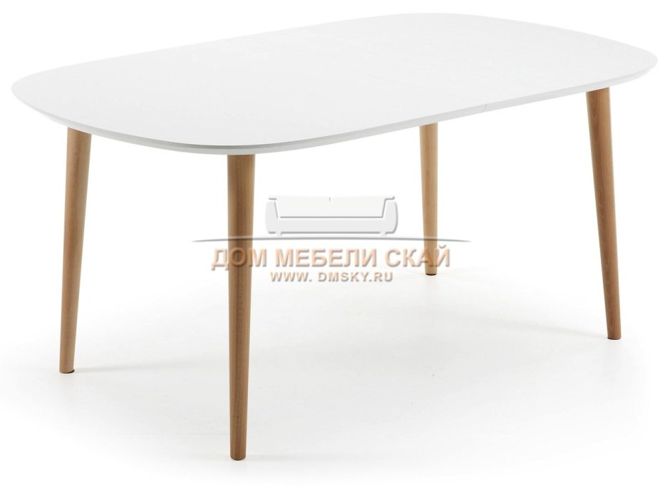 Стол Oakland белый круглый от la forma (ex Julia grup)