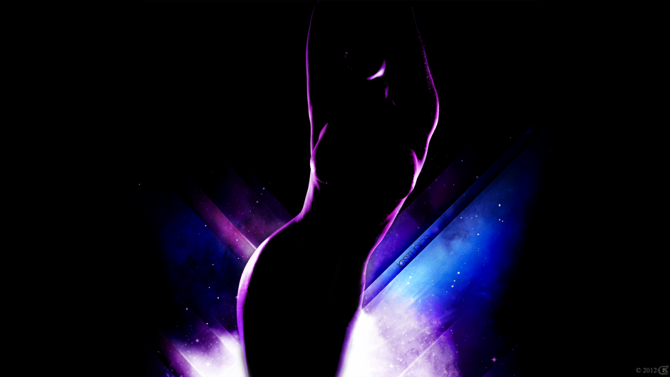 Абстракция черная вертикальная