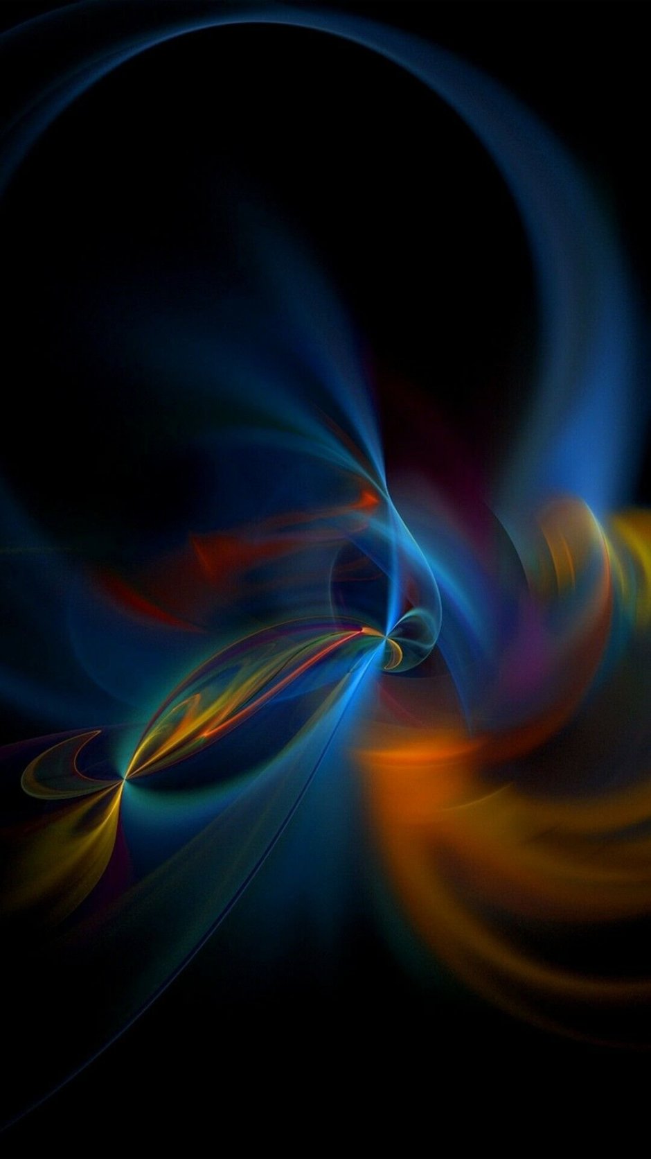 Сине черная абстракция