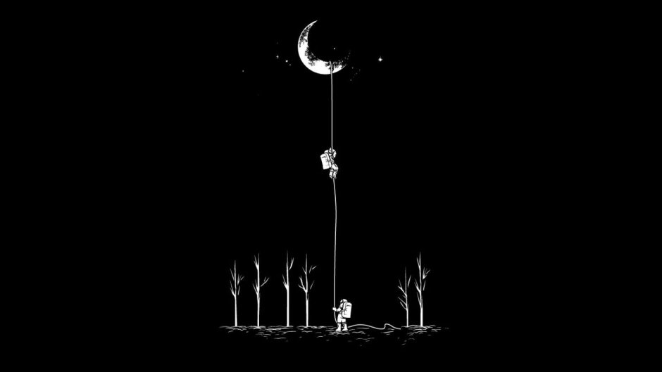 Черный фон вертикально