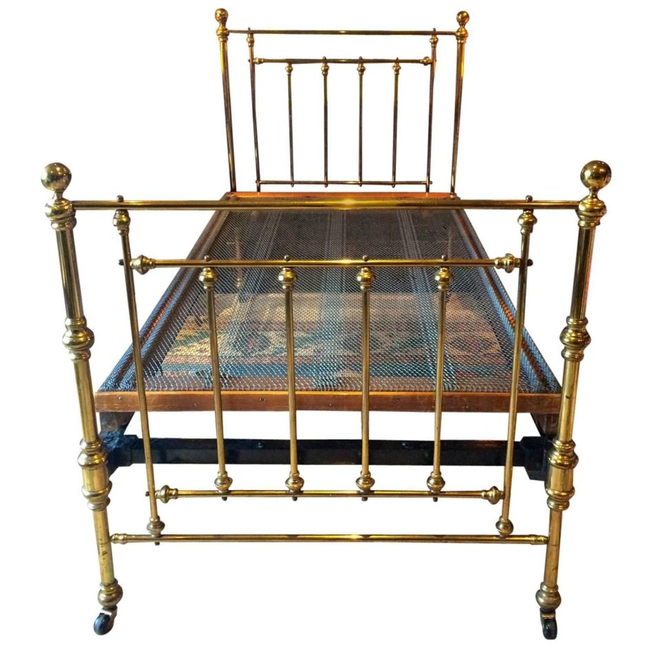 Кровать антик металл