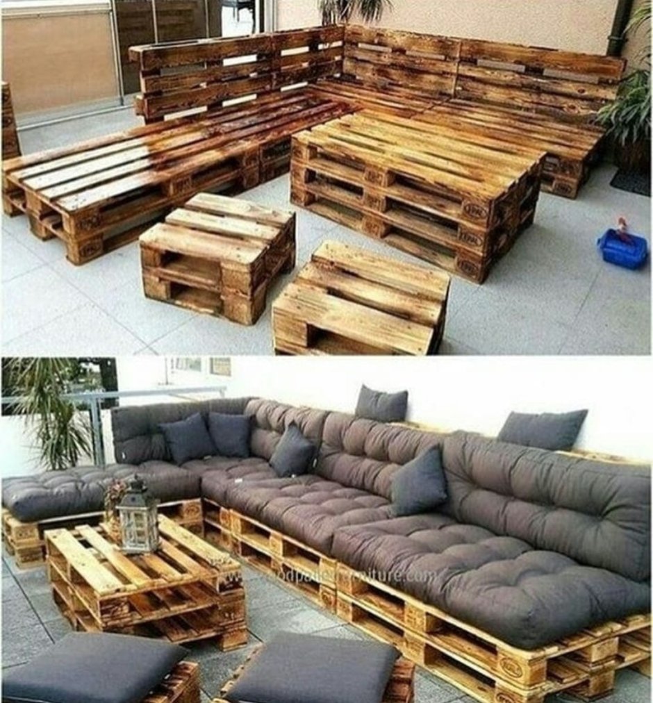 Диван из поддонов