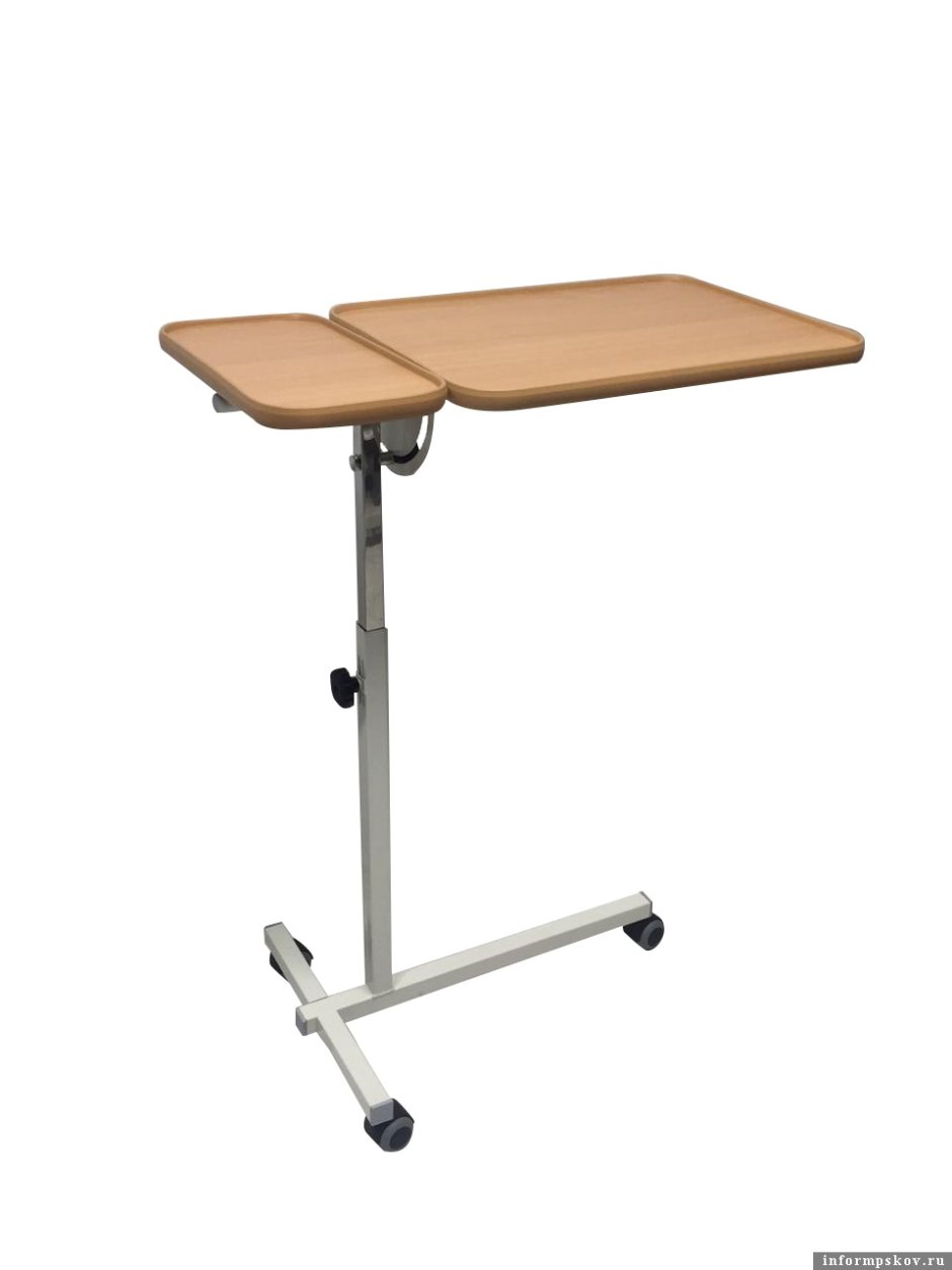 Столик прикроватный медицинский 2 столешницы 700*410*750
