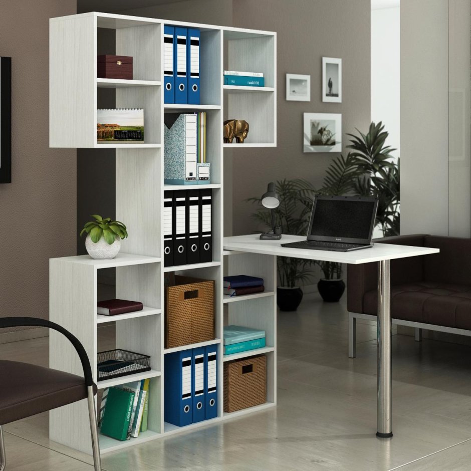 Стол со стеллажом