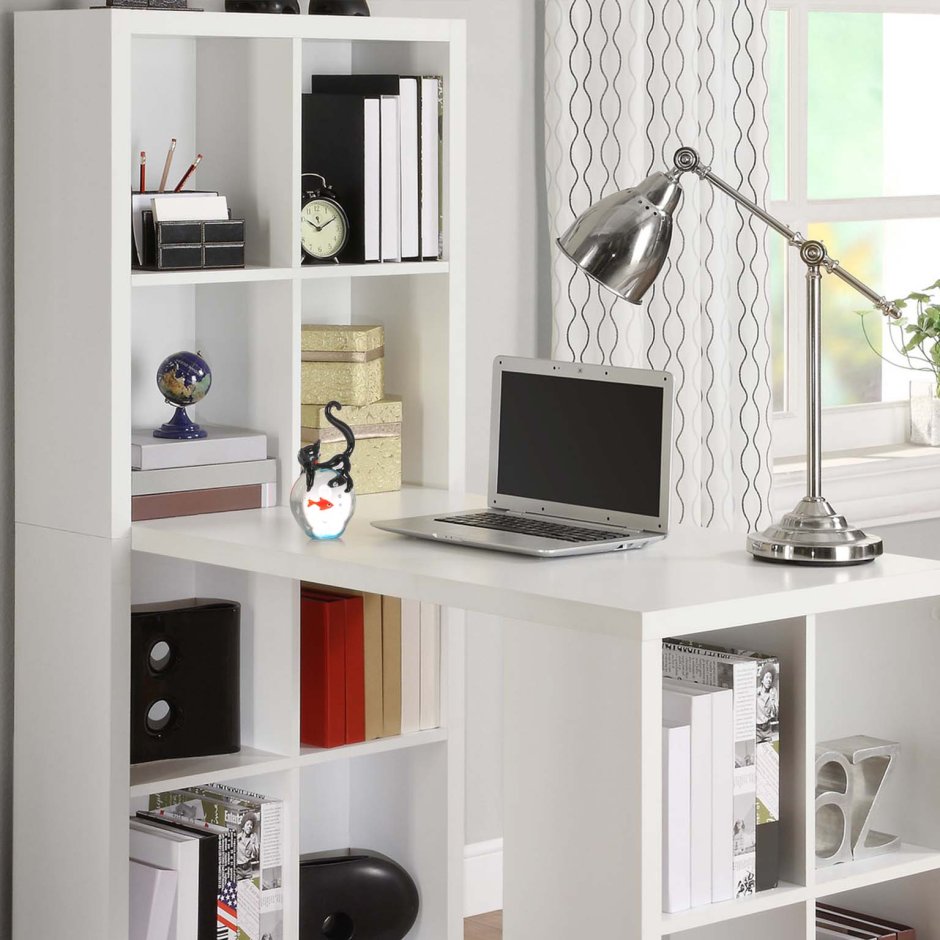 Стол со стеллажом ikea каллакс