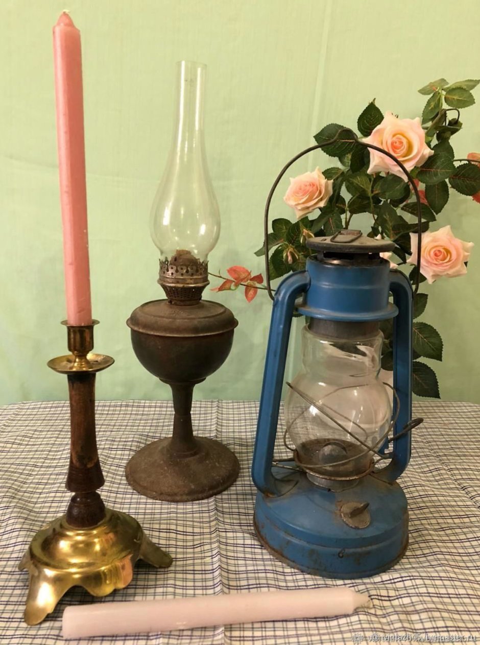Керосиновая лампа Винтаж