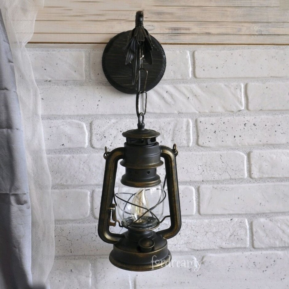 Бра Винтаж керосиновая лампа