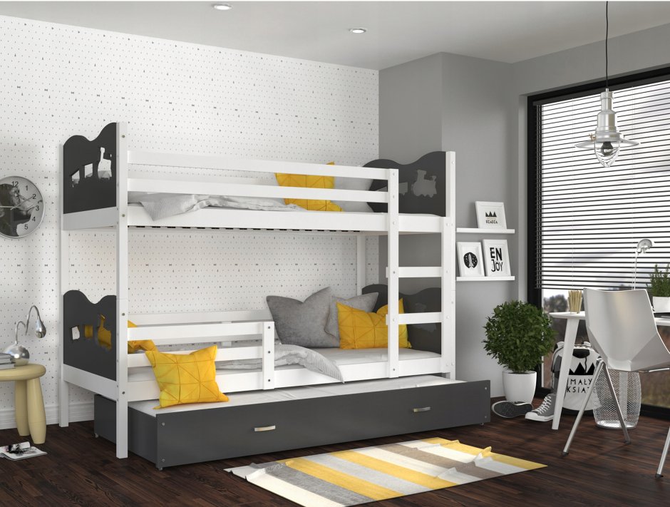 Кровать чердак карамель 75-01 BMS