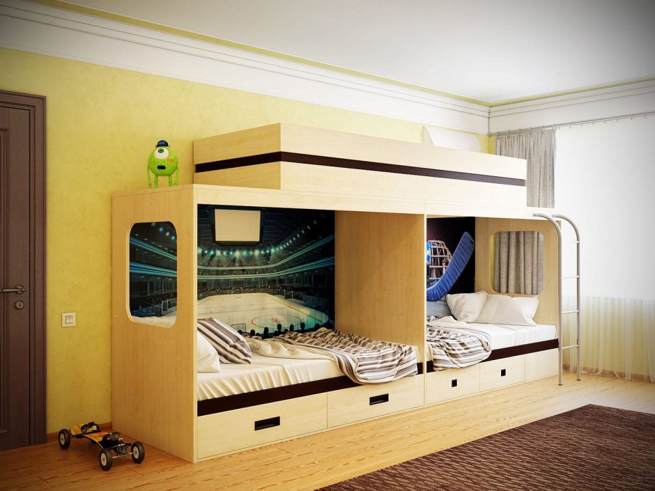 Двухэтажная кровать для детей