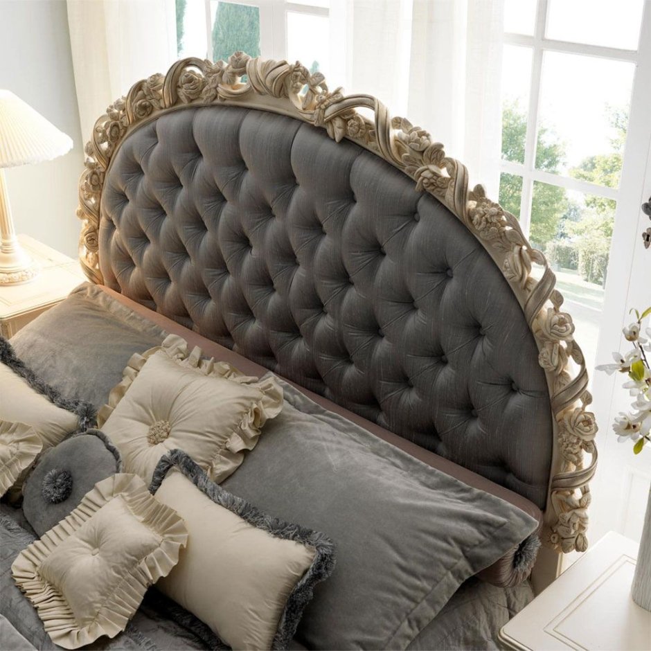 Савио Фирмино серая кровать