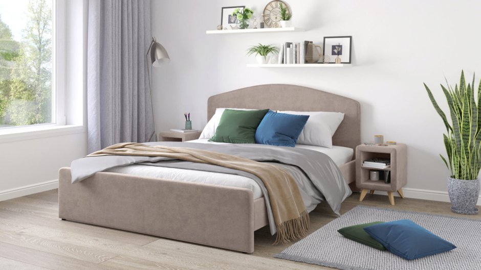 Круглая кровать двуспальная