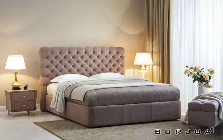 Кровать с мягким изголовьем Линкольн 203