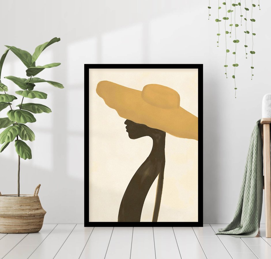 Минималистичный интерьер с картинами