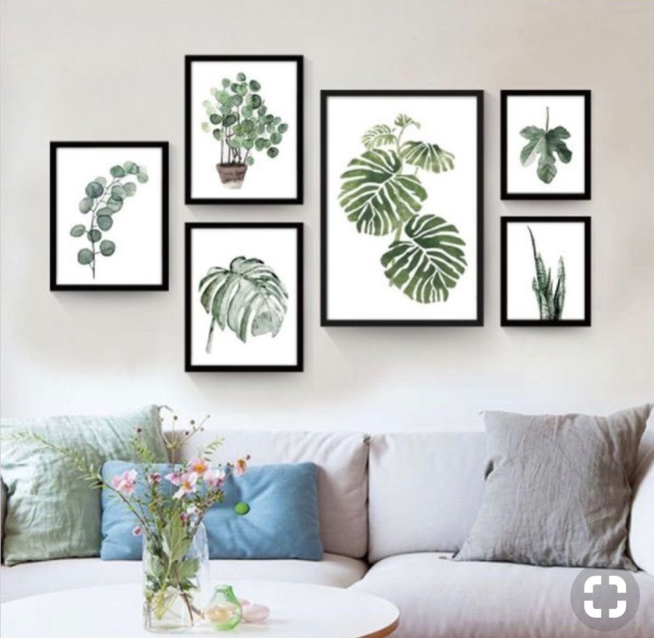 Желтые картины для интерьера