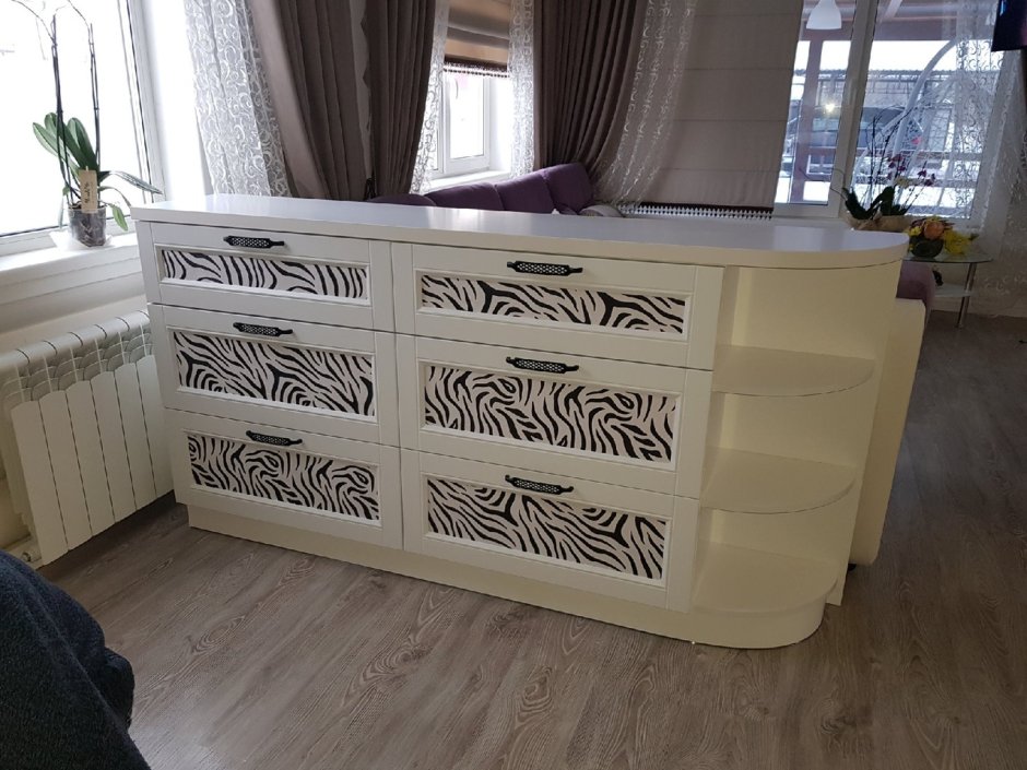 Шкаф фасад МДФ Неоклассика белый