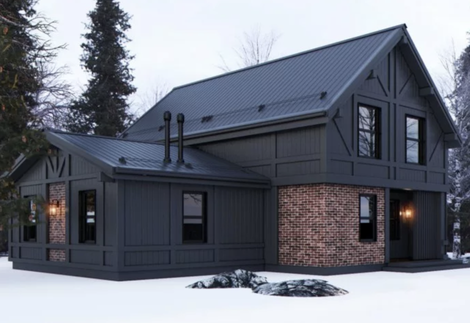 Дом в Сканди стиле фасад