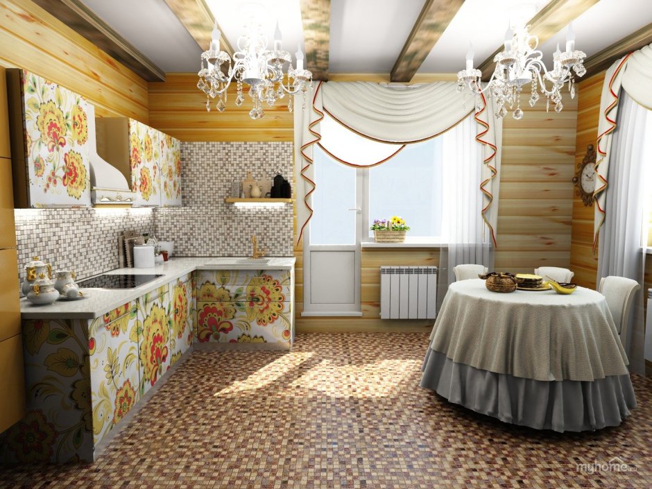 Интерьер в народном стиле