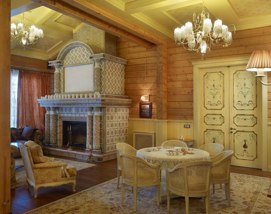 Кухня в стиле русская изба