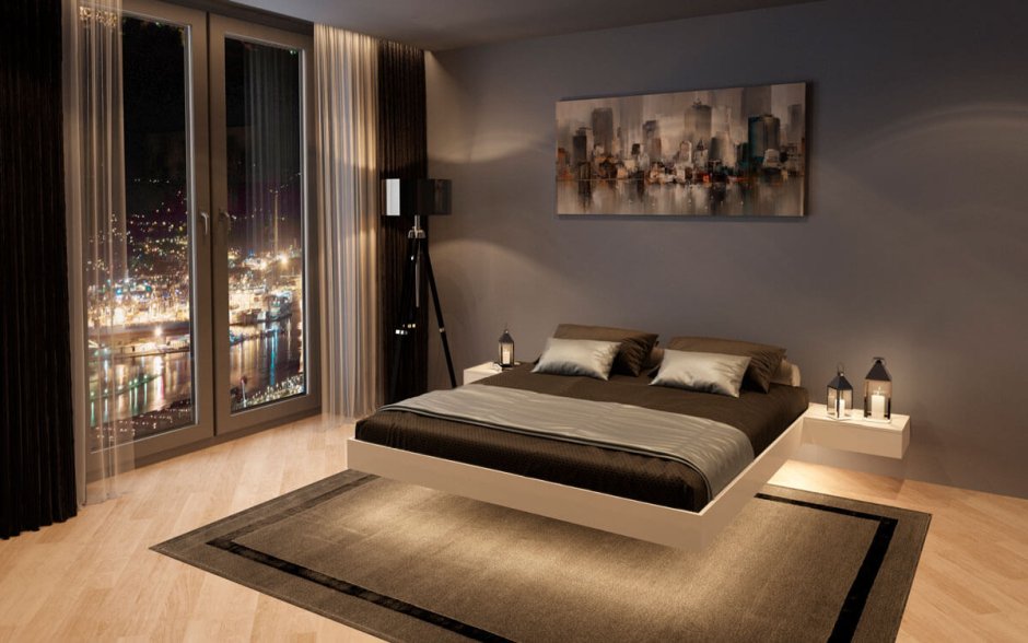 Кровать 160х200 парящая Infinity