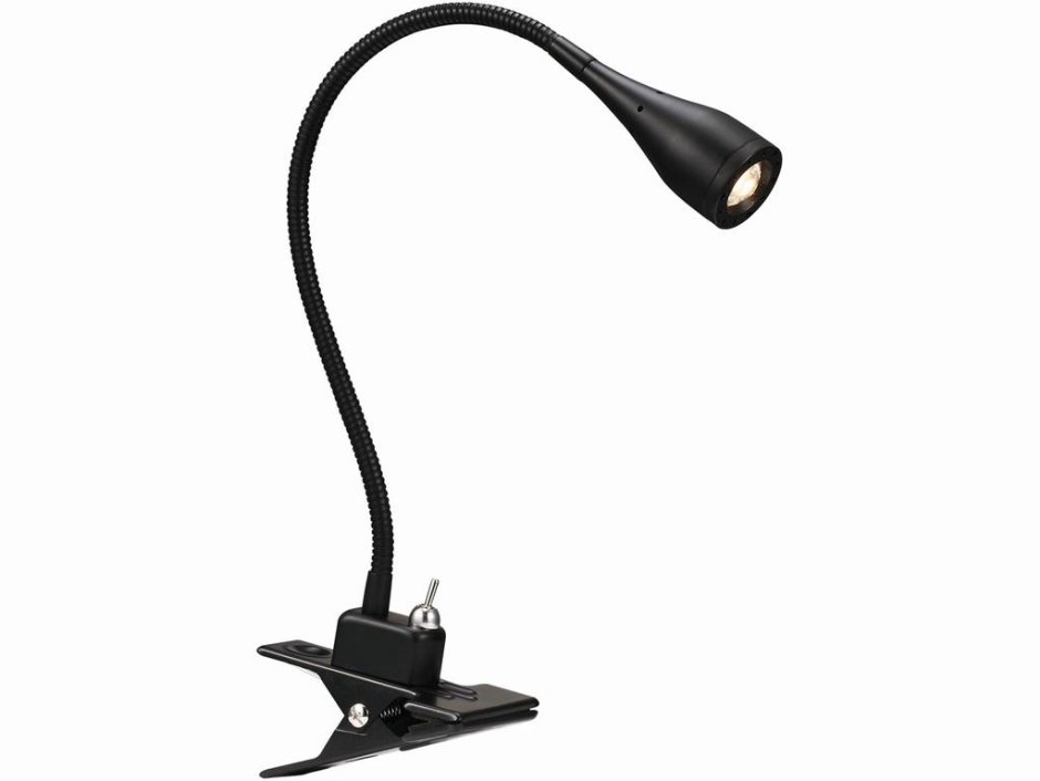 Прикроватный светильник гибкий черный Integrator Bedside it-629 для чтения