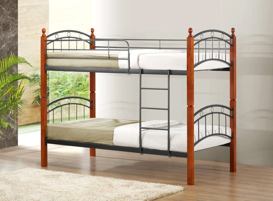 Двухъярусная кровать разноширокая