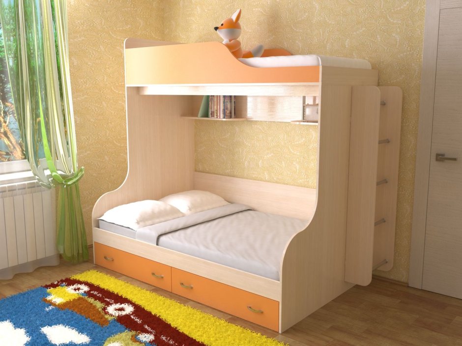Двухъярусная кровать для взрослых