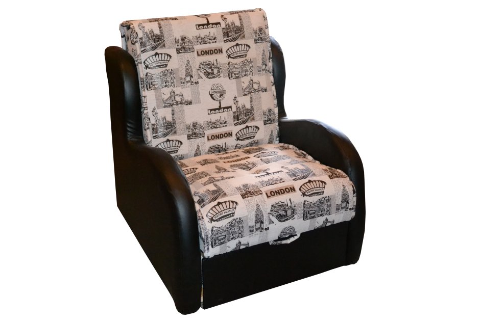 Кресло-кровать mebel ARS аккордеон №2 экокожа (шоколад) ППУ